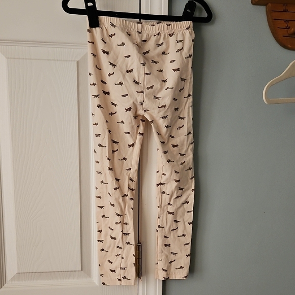 Jamie Kay Cream Pajama Bottoms with Aircraft Design - Picture 5 of 6